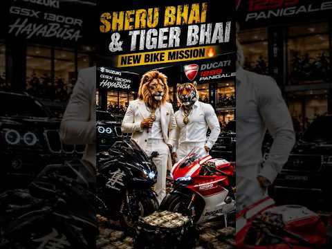 Sheru Bhai & Tiger Bhai Ki 2 Superbikes 🏍️🔥 | Hayabusa & Ducati 1299 #shorts #ytshorts #sheru #tiger