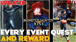 All Event Quests and Rewards [Playstation, Xbox, PC, Switch] - Monster Hunter Rise