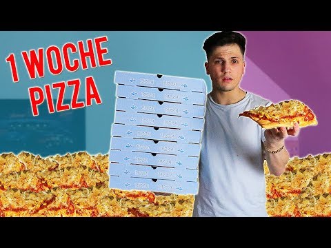 Eine Woche nur PIZZA ESSEN !!!