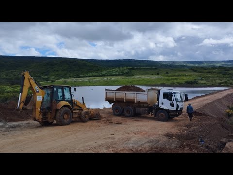 o serviço da barragem Luzia está ficando bem feito (dia 15/04/2024)