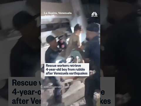 4 year old rescued from Venezuela earthquake rubble