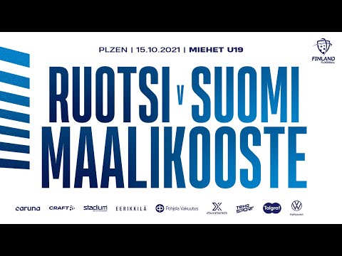 Maalikooste Ruotsi - Suomi 9-13 (Miehet U19) - EFT-turnaus 15.10.2021