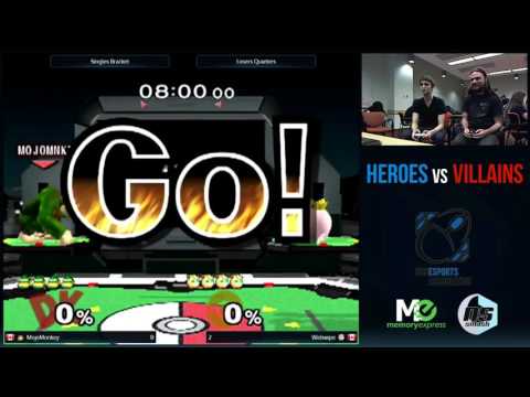 Heroes vs. Villains - Losers Quarters - MojoMonkey vs. Webwipe