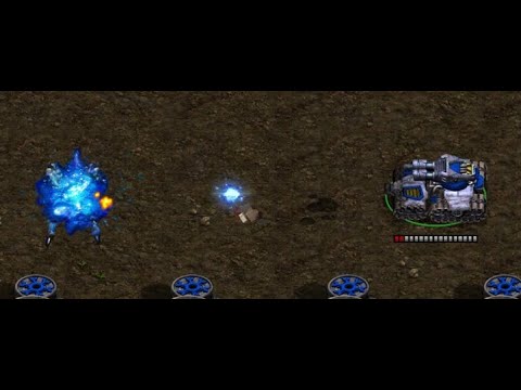StarCraft - Dragoon VS Siege Tank (one on one)