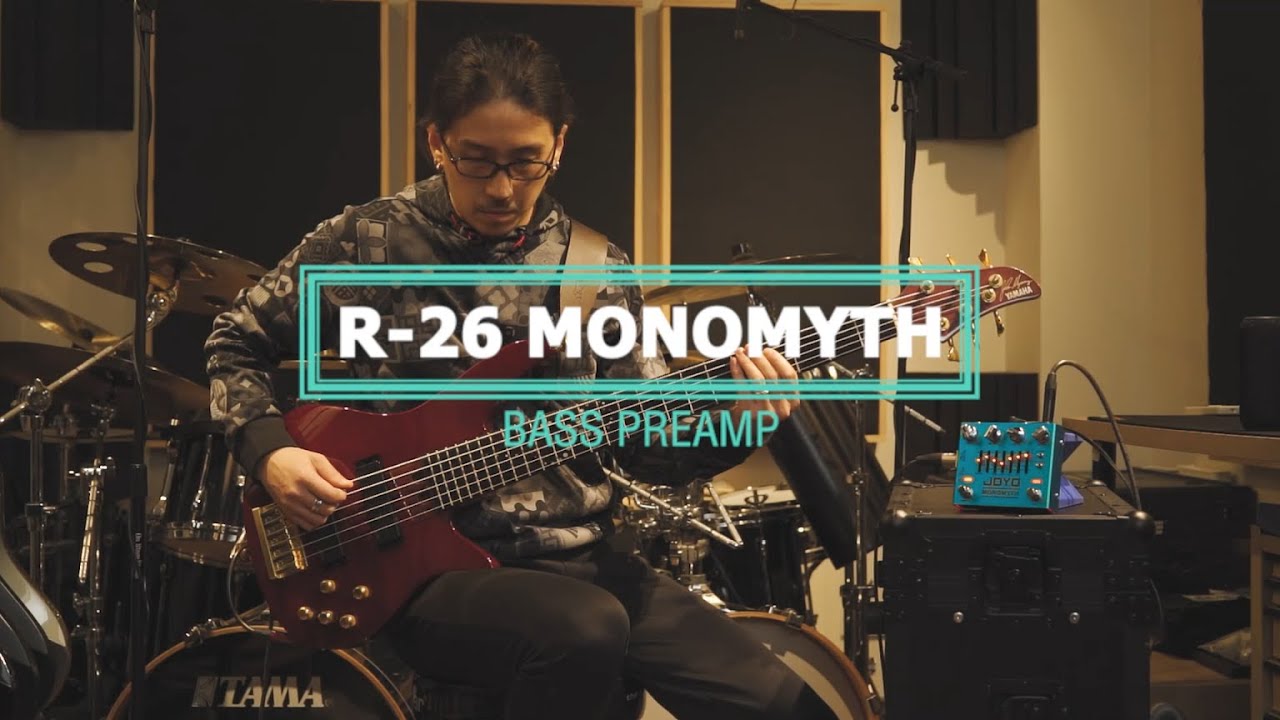 Pedal Joyo Preamp Baixo Monomyth R-26 com Equalizador Gráfico