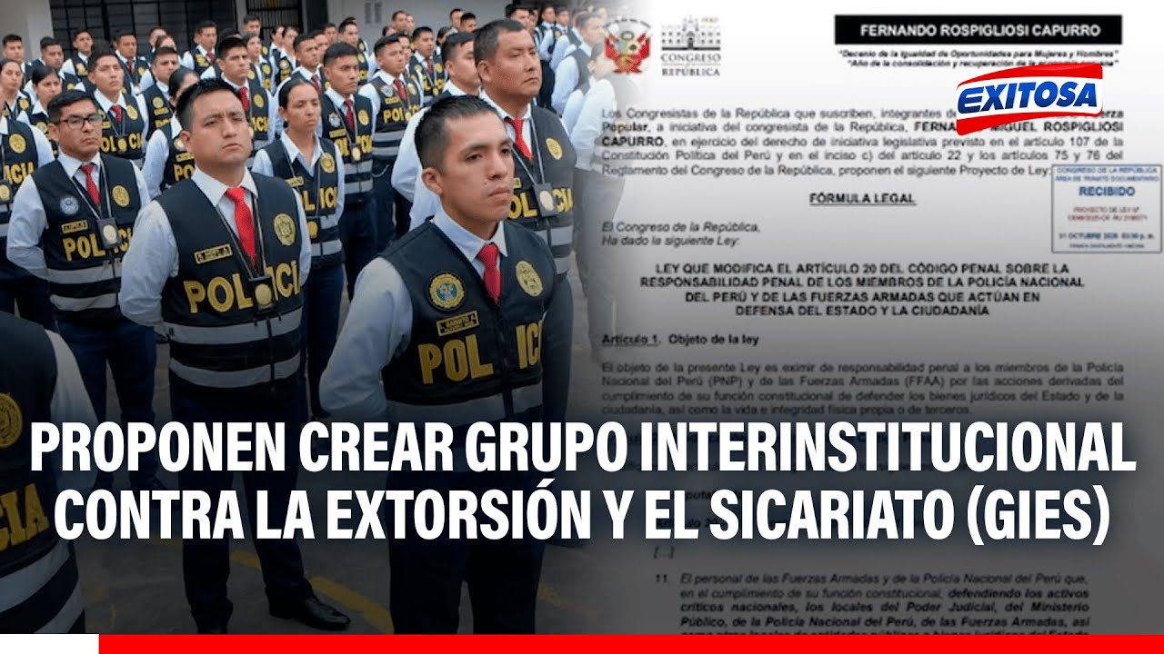 🔴🔵 Proponen crear grupo interinstitucional para frenar la extorsión y el sicariato en el país