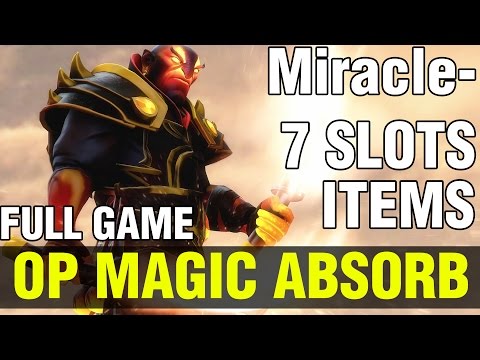 OP MAGIC ABSORB !! - FULL GAME MIRACLE- 7 SLOTTED ! - Dota 2