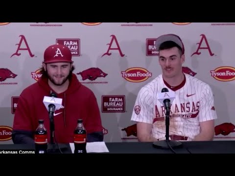 Arkansas Players Press Conference - Arkansas 8, Charlotte 5