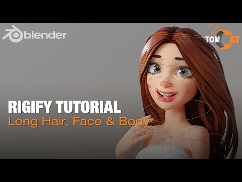 Blender Rigify Tutorial - Long Hair, Body and Face