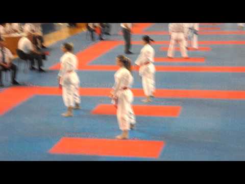 WUC karate 2014 - Bar, Female kata team Montenegro - Godju Shiho dai