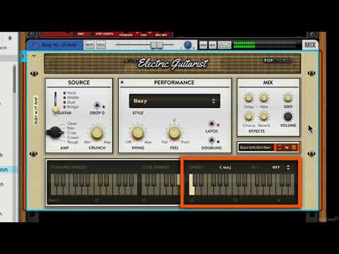 Reason Rack Extensions 101:  Backline Rig V3 - Explored - 53. Pop Chords A-List Electric Guitarist -