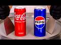 COCA COLA Vs PEPSI Ice Cream Rolls Battle ASMR