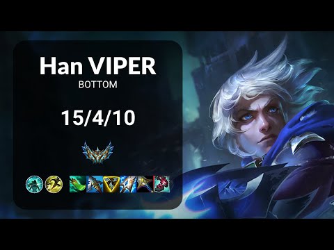Han Viper Ezreal vs T1 Gumayusi Ashe BOTTOM - KR CHALLENGER Patch 15.3
