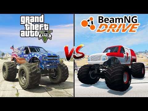 GTA 5 MONSTER TRUCK vs BeamNG.drive MONSTER TRUCK - who is best?