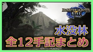 【MH: Rise】水没林にある全ての手記の在処と行き方【モンハンライズ】How to find the all old messages on Flooded Forest