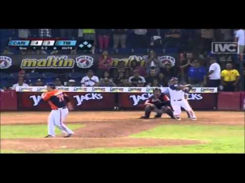 Alberto González dejó en el terreno a Caribes| Caribes| Tiburones| LVBP 2015-2016