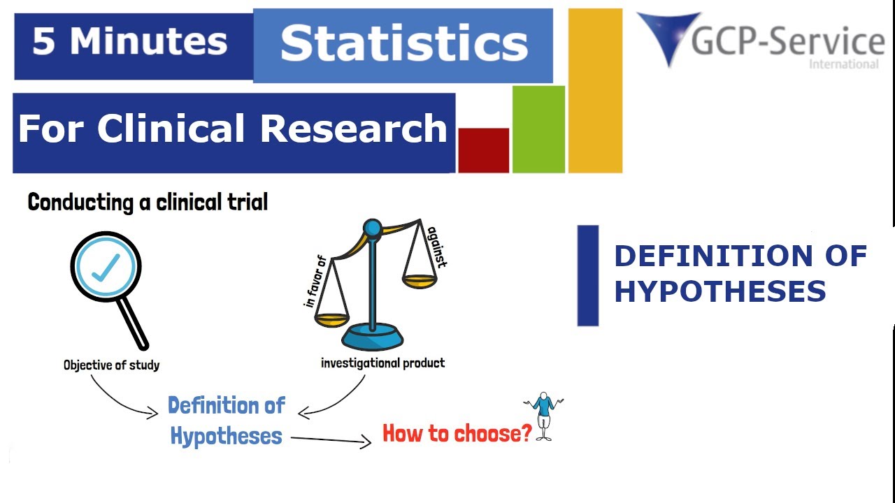 5 Minutes statistics for clinical research - Definition of Hypotheses