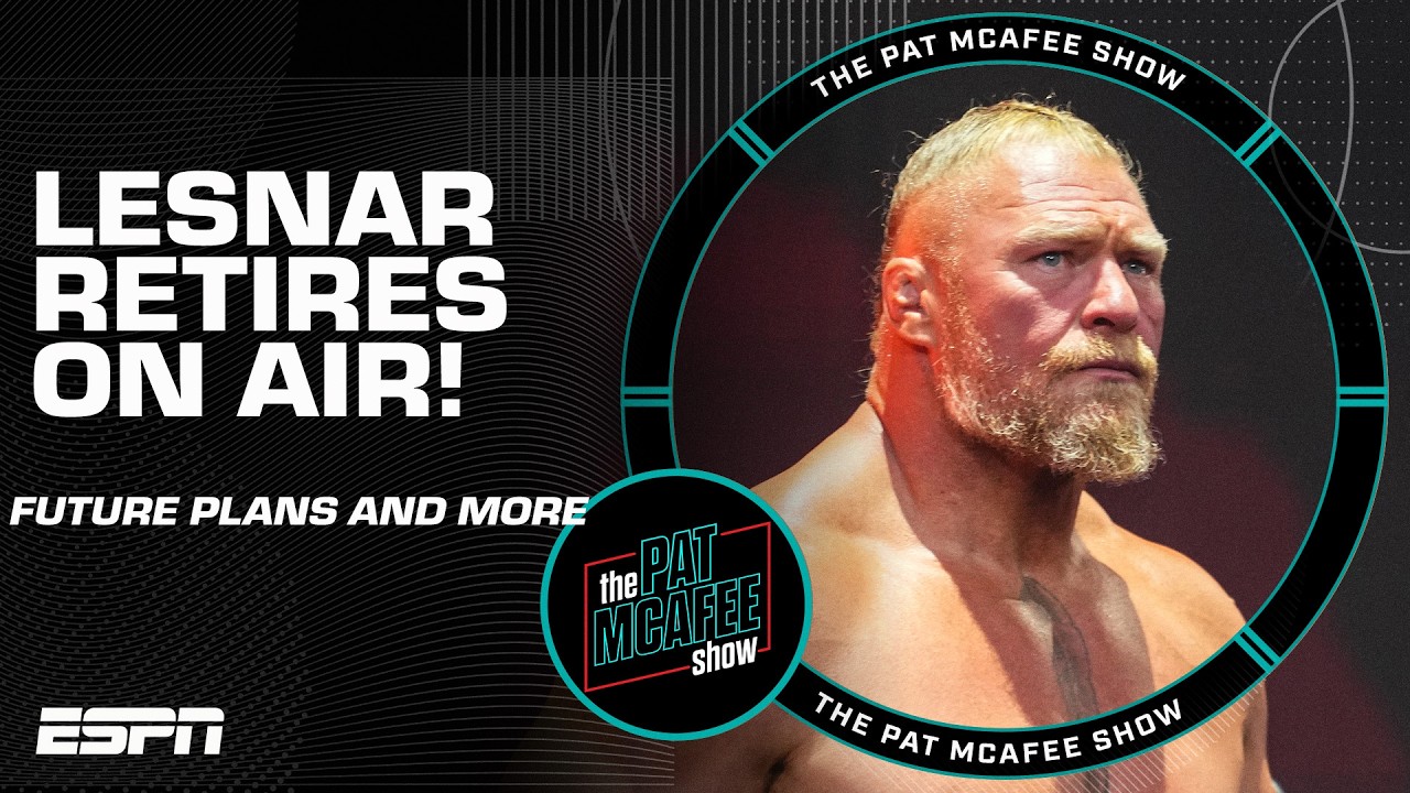 🚨WWE star Brock Lesnar announces his retirement on The Pat McAfee Show🚨