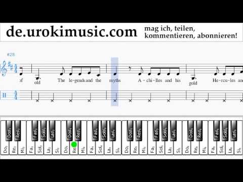 Klavier Lernen (rechte Hand) The Chainsmokers & Coldplay - Something Just Like This Tabulatur Teil
