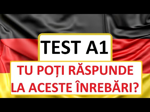 Invata Germana | TEST A1 | 15 întrebări de nivel A1 | Tu la câte întrebări poți răspunde corect?