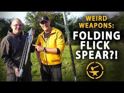 Weird weapons - FOLDING FLICK SPEAR?!