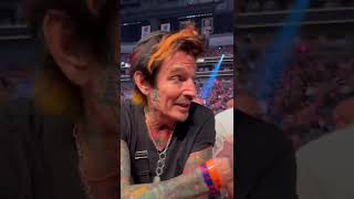Legends!!!! @TommyLee is rocking with @NateDiaz209 tonight and has a bump-in with @MarkWahlberg! 🙌