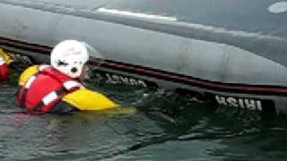 preview picture of video 'Crosshaven Coast Guard Capsize Drill 28 2 09 029'