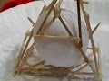 Egg Drop Project with toothpicks and glue. 