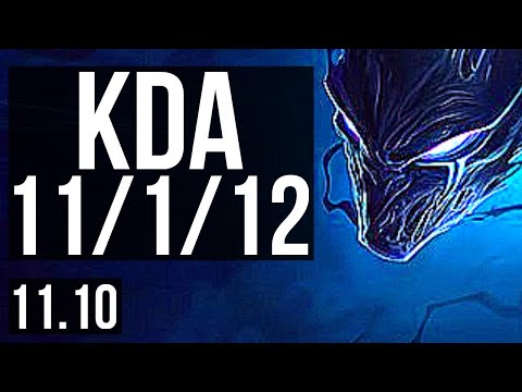 NOCTURNE vs KAYN (JUNGLE) | 11/1/12, 400+ games, Godlike | BR Master | v11.10