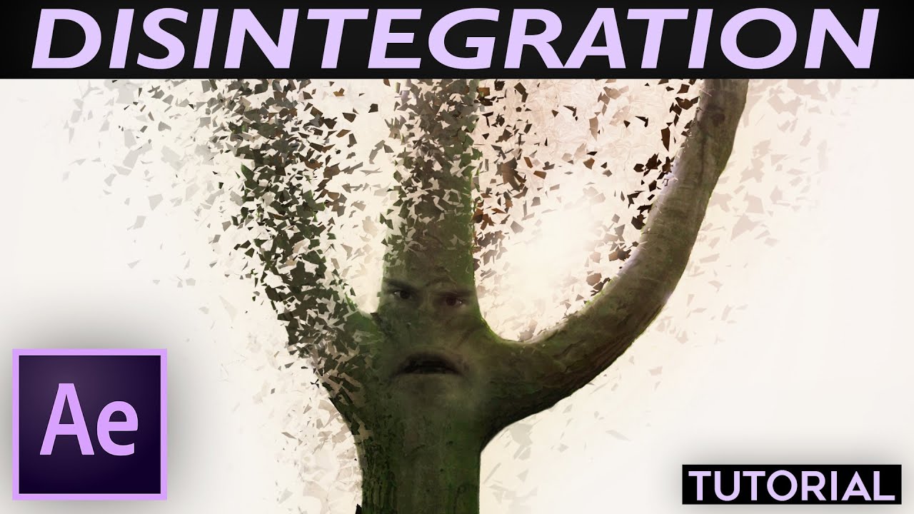 After Effects disintegration tutorials - video 4