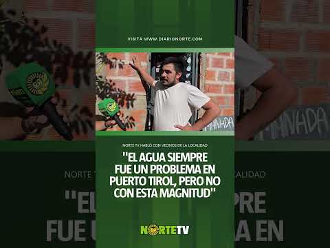 🚰 Puerto Tirol: varios días sin agua y crece el malestar de los vecinos