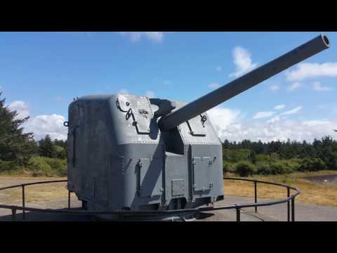 Abandoned Fort Stevens Oregon -- military installation at the mouth of the Columbia River