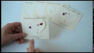 Heart Plantable Seed Memorial Cards from nextgenmemorials.com