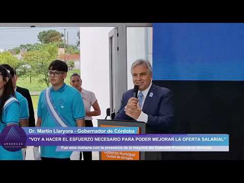 Arroyito | Martín Llaryora: "Estamos en una crisis económica y en una discusión justa también"