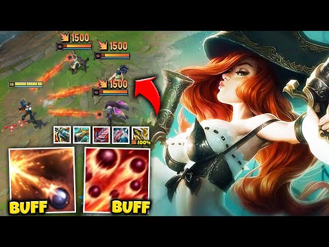 MISS FORTUNE IS ABSOLUTELY CRACKED AFTER THIS BUFF! (100% CRIT BUILD SHREDS)