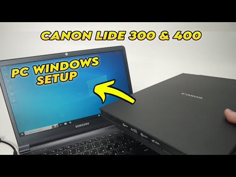 How to Setup Canon CanoScan Lide 300 & 400 Scanner With PC Windows Computer