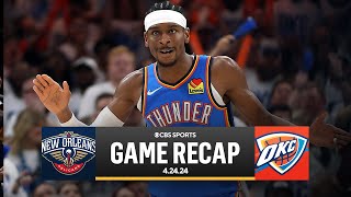 2024 NBA Playoffs: Thunder GRAB 2-0 series lead in BLOWOUT win | Game Recap | CBS Sports