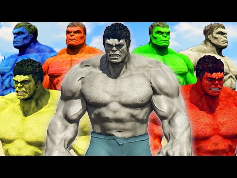 Planet Hulk Battle | RED HULK vs GREY HULK vs HULK - What If
