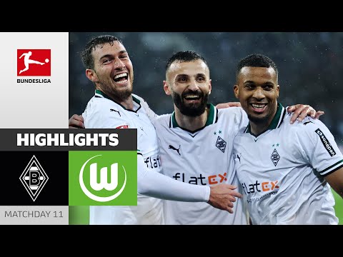 Resumen de B. Mönchengladbach vs Wolfsburg Jornada 11