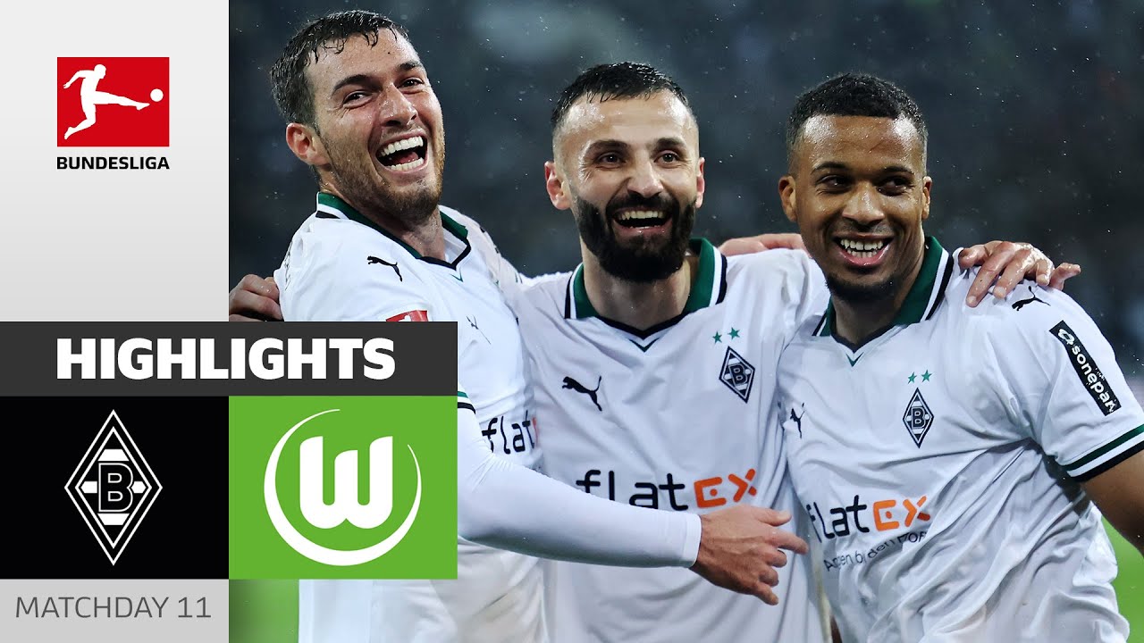 Borussia Mönchengladbach vs VfL Wolfsburg highlights