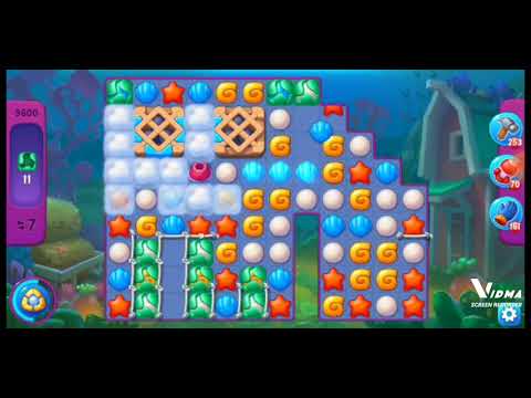 Fishdom. 9600 super hard level no boosters and diamonds. 15 moves