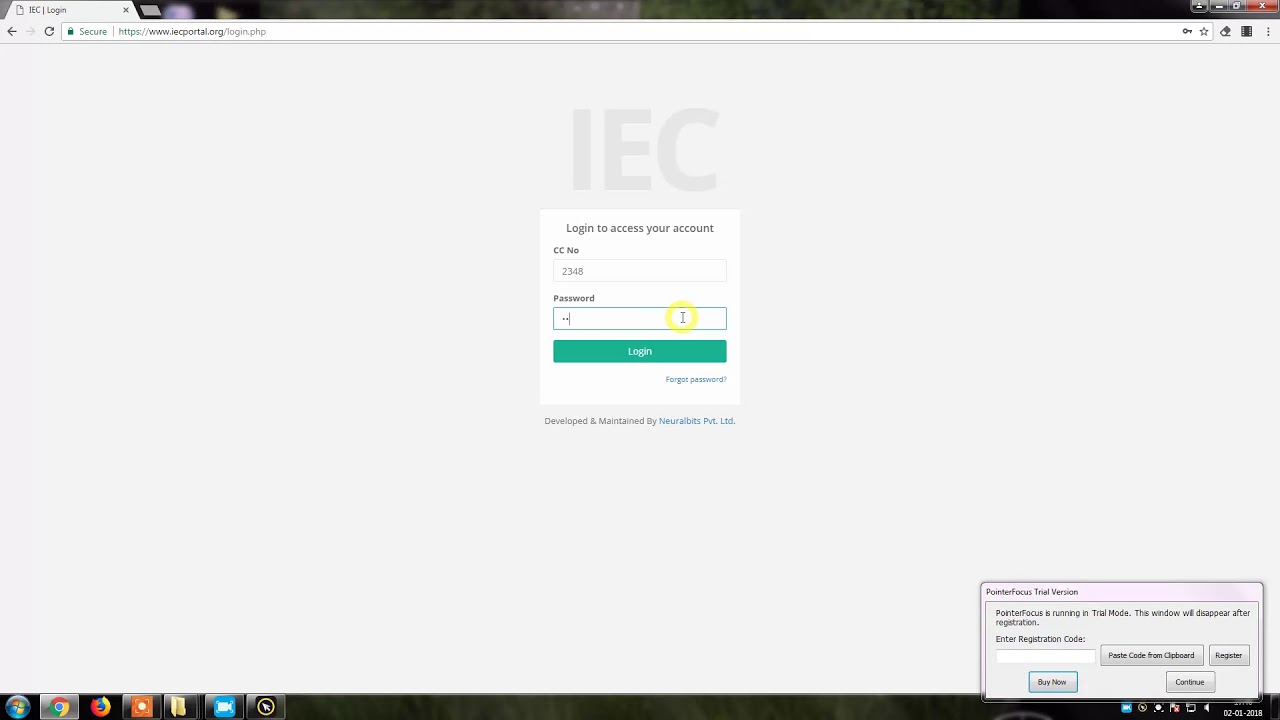 IEC - 1. How to Login & Logout
