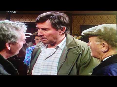 Coronation Street 1st December 1989  Ep. 2999. Alan Bradley threatens to belt pensioner Percy Sugden
