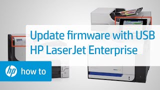 Using a USB Drive to Update the Firmware on HP LaserJet Enterprise Printers