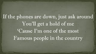 Brad Paisley - Famous People (Lyrics)