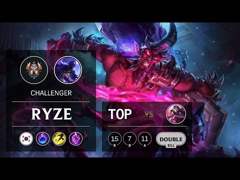 Ryze Top vs Irelia - KR Challenger Patch 9.9