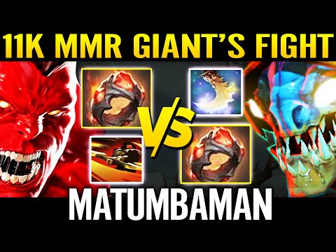 🔥 WTF 11K MMR GIANT [Slark] vs GIANT [Axe] - Matumbaman 69m Most Epic Titan Gameplay 7.29 Dota 2 Pro