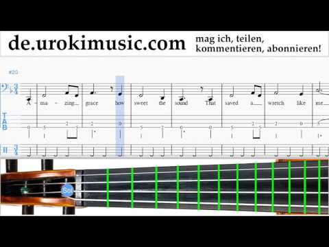 Cellounterricht Amazing - Grace Noten Lernen Teil#2 um-b995