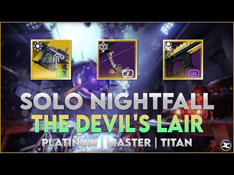 The Devil's Lair - Solo Nightfall - Platinum - Master(1350) | Destiny 2