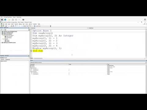 Local Arrays in Excel VBA